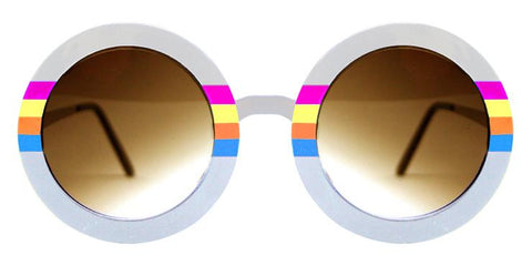 BLUE SKY WHITE / RAINBOW / BROWN