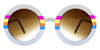 BLUE SKY WHITE / RAINBOW / BROWN