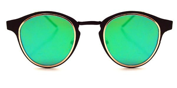 Warp Black Gold Green Mirror