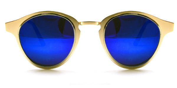 Warp Gold Silver Blue Mirror